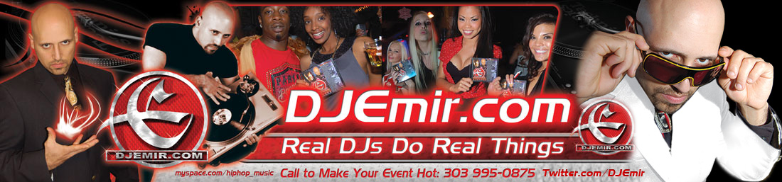 DJ Emir Best International DJ Real DJs Do Real Things Flyer Banner Design