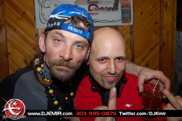 Lance Mackey w DJ Emir Santana Partying at The Board of Trade after The Iditarod