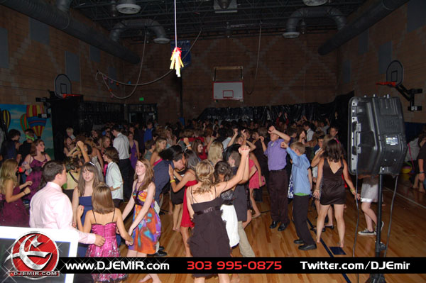 Denver DJ Emir gets the Kids going at Peak to Peak High School Home Coming Dance