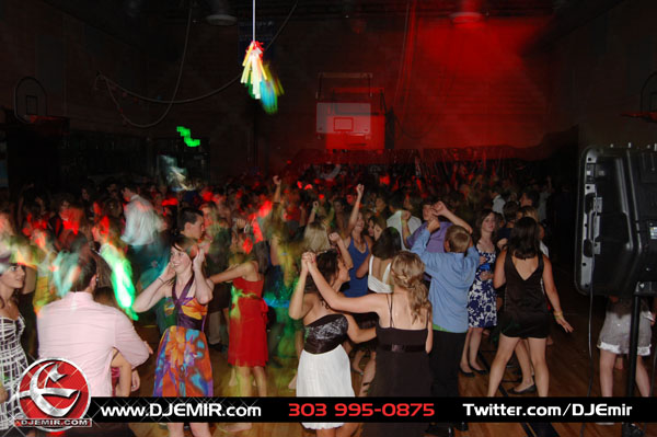 Denver DJ Emir gets the Kids going at Peak to Peak High School Home Coming Dance