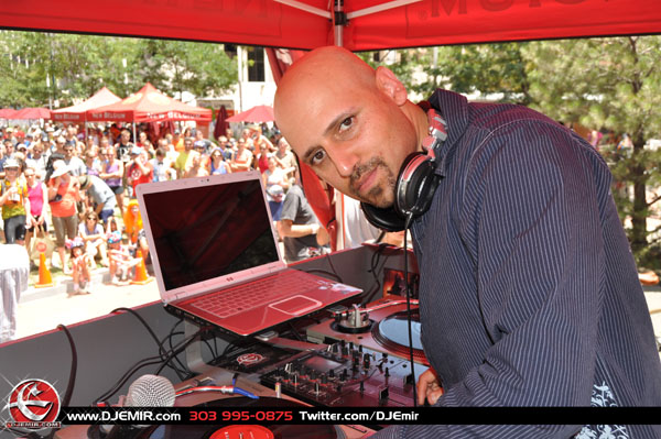 DJ Emir at the 2011 Denver Urban Assault Ride Bicycle Scavenger Hunt Held by New belgium Brewing Makers of Fat Tire Beer