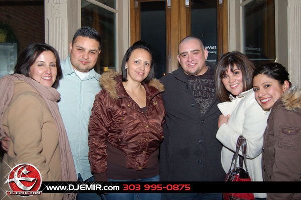 Carlos Rojas and Friends Outside the Party