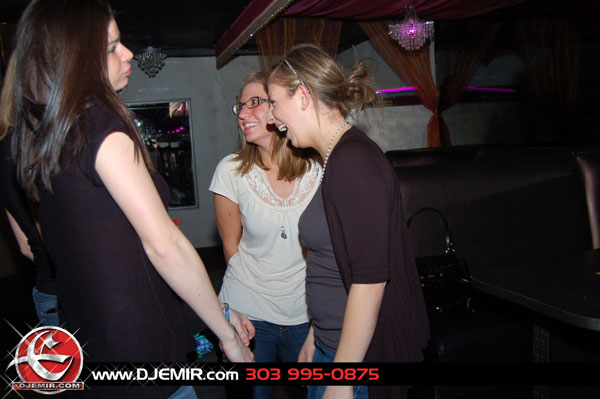 The ladies love to dance to DJ Emir at Oasis nightclub