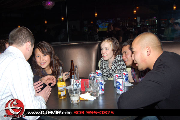 Everyone having a great time with DJ Emir at Oasis nightclub