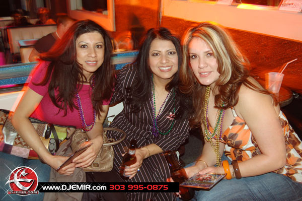 Ladies with DJ Emir Mixtapes at Roxy Nightclub Denver Fat Tuesday Party