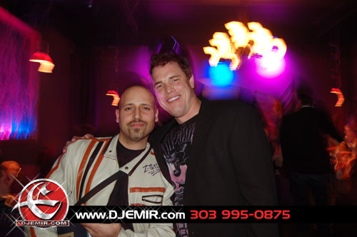 Wish Nightclub DJ Emir with Kevin Larson at Wish Nightclub Maxim Magazine Photo Shoot Party Denver CO