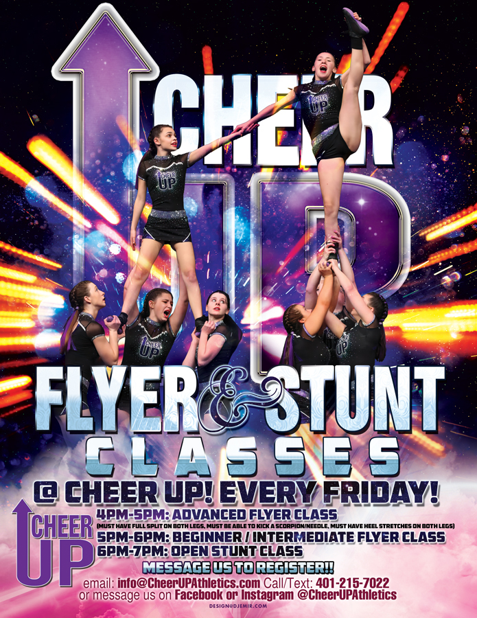 Cheer Up Flyer And Stunt Classes Flyer Design and Poster Design