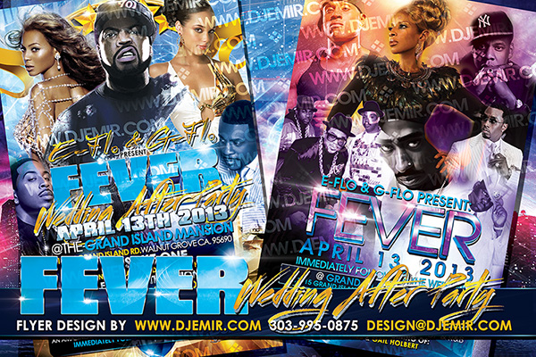 Fever Grand Island Mansion Oldschool Wedding After Party Flyer Design