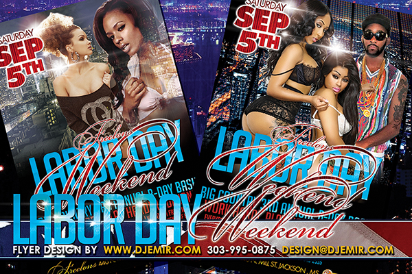 Labor Day Weekend Flyer Design