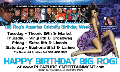 Birthday Banner Flyer Design on White