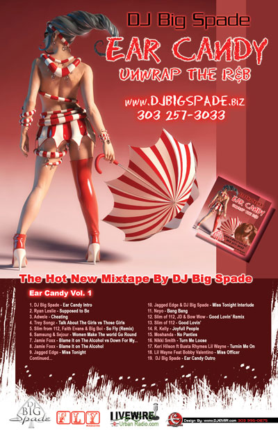 DJ Big Spade Ear Candy Vol 1 Mixtape Poster