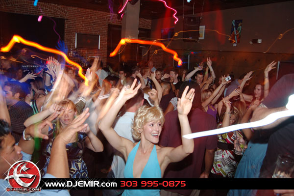 Denver Nightclub Party Crowd throwing hands in the air